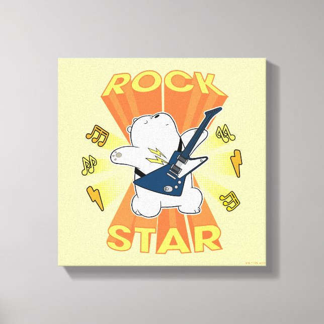 Lienzo Ice Bear - Rock Star (Anverso)