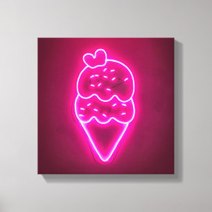 Lienzo Ice Cream Art Strawberry Ice Cream Clip Art Painti