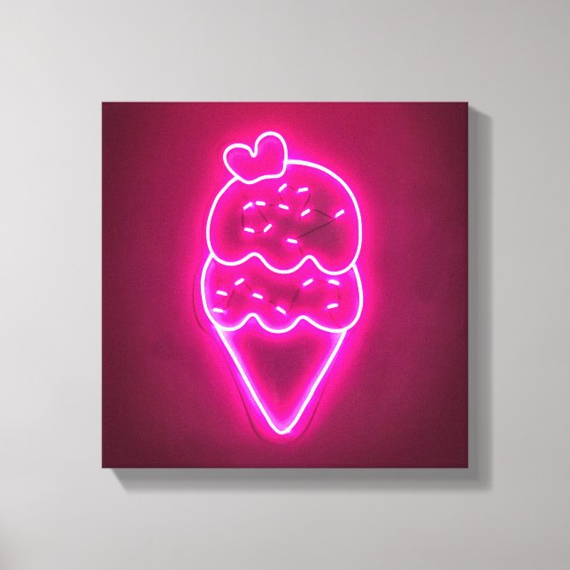 Lienzo Ice Cream Art Strawberry Ice Cream Clip Art Painti (Anverso)