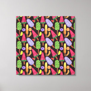 Lienzo Ice cream pattern   Lollies pattern   lollipop 4