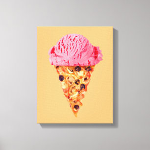 Lienzo Ice Cream Pizza Canvas Imprimir