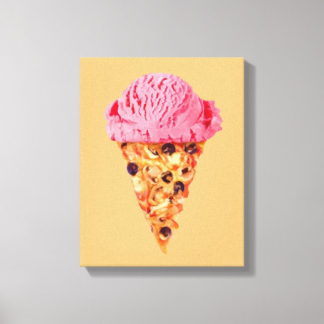 Lienzo Ice Cream Pizza Canvas Imprimir (Anverso)