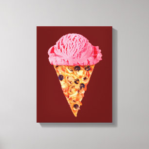 Lienzo Ice Cream Pizza Canvas Imprimir