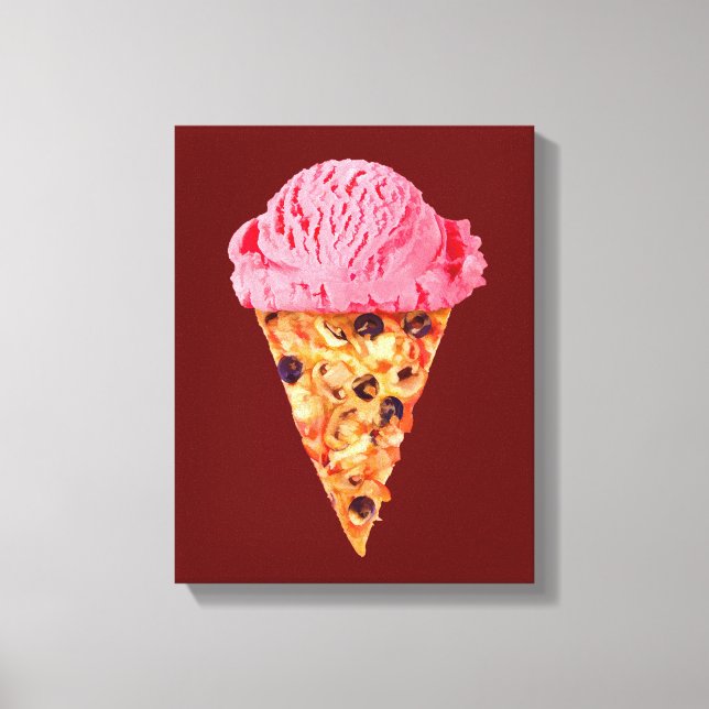 Lienzo Ice Cream Pizza Canvas Imprimir (Anverso)