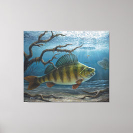 Lienzo Ice Fishing for Perch