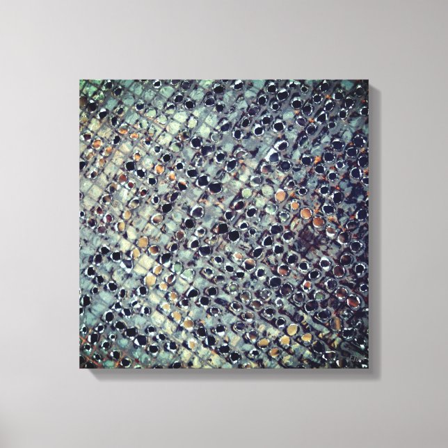 Lienzo Ice Metal Fire Pit Screen Stretched Canvas Print (Anverso)