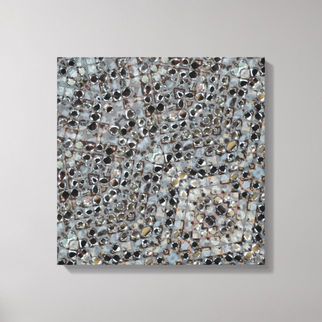 Lienzo Ice Metal Fire Stretched Canvas Print (Anverso)