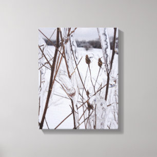 Lienzo Ice Storm Photo Canvas Art Imprimir Michigan