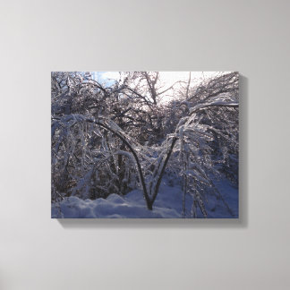 Lienzo Ice Storm Photo Canvas Art Imprimir Michigan