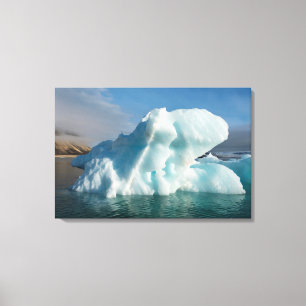 Lienzo Iceberg en la bahía de Palander, Noruega