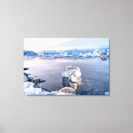 Lienzo Iceberg viaja al mar