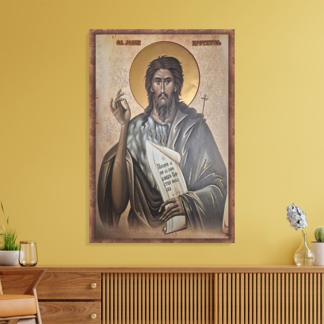 Lienzo Icon of the Saint John (Insitu (Sala de estar))