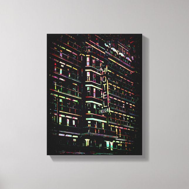 Lienzo Iconic Hotel Chelsea New York Box Canvas (Anverso)