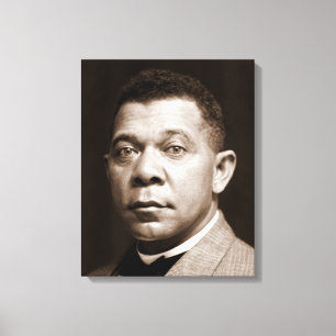 Lienzo Ícono de la historia negra: Booker T Washington, R