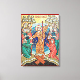 Lienzo Icono de mosaico ruso