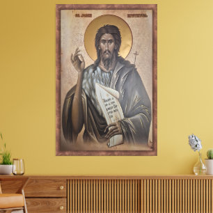 Lienzo Icono de San Juan