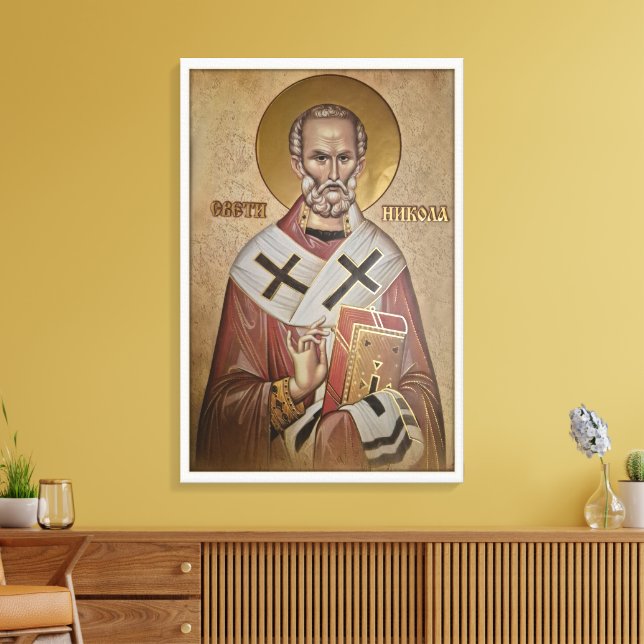 Lienzo Icono de San Nicolás (Insitu (Sala de estar))