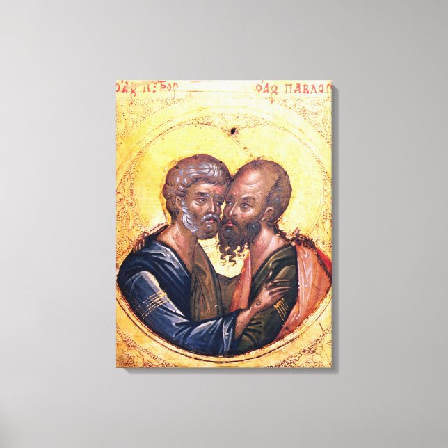 Lienzo Icono de SS. Peter y Paul (Anverso)