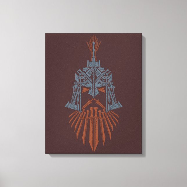 Lienzo Icono del casco de armas enanas (Anverso)