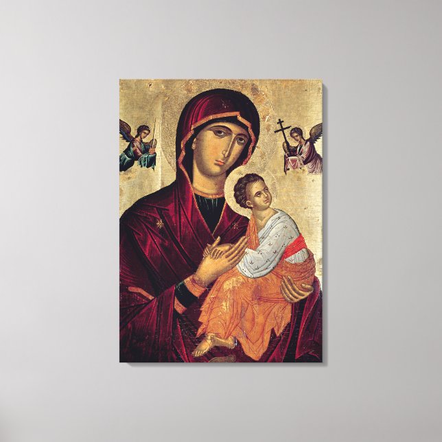 Lienzo Icono que representa a la Santa Madre de la Pasión (Anverso)