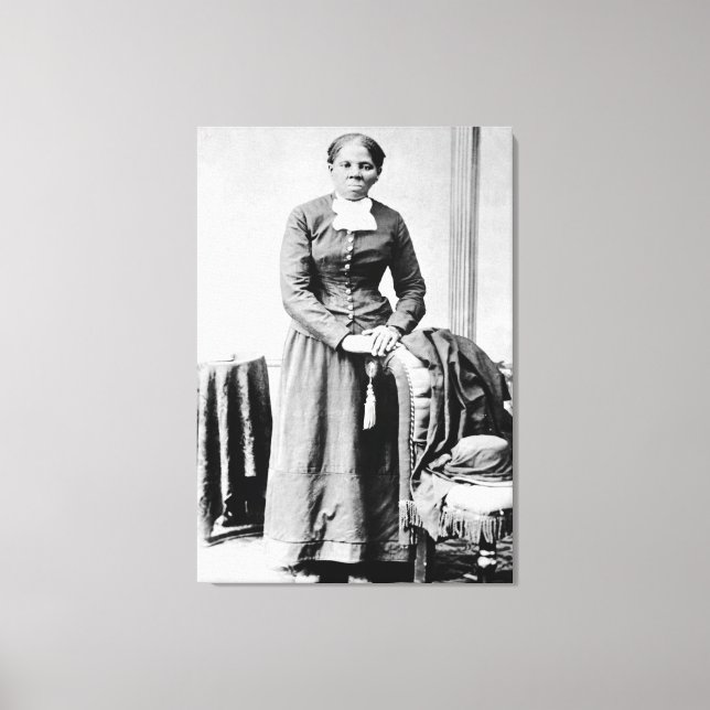 Lienzo Iconos de la Historia Negra: Harriet Tubman, Derec (Anverso)