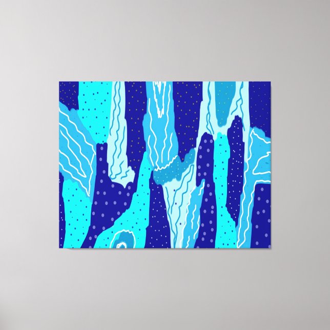 Lienzo Icy Blue Ocean (Anverso)