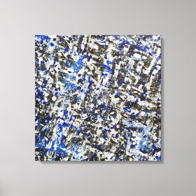 Lienzo Icy Blue Winter Night (Anverso)