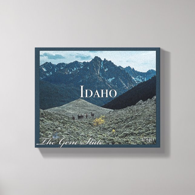 Lienzo Idaho Poster Art (Anverso)