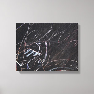 Lienzo Ideas Blanches et Tableaux Noirs 3 Cuadros