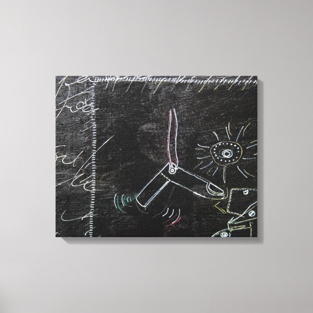 Lienzo Ideas Blanches & Tableaux Noirs 1 en 4pieces Canva (Anverso)