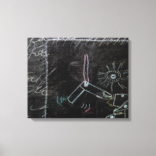 Lienzo Ideas Blanches & Tableaux Noirs 1 en 4pieces Canva