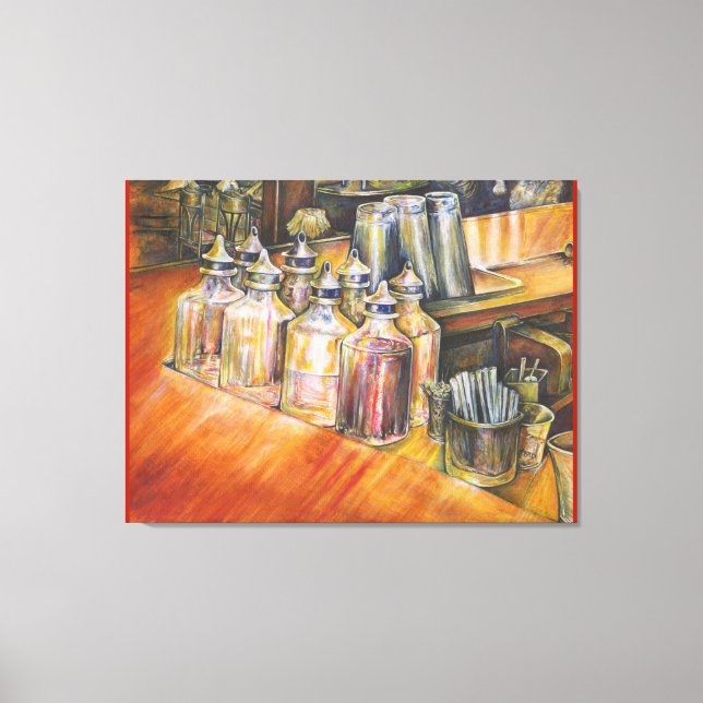 Lienzo Ideografía de la luz dorada (Anverso)