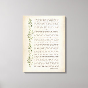 Lienzo IF, poema inspirado de Rudyard Kipling