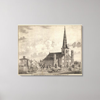 Lienzo Iglesia Católica de Santa María