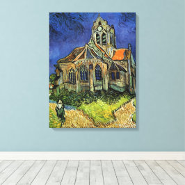 Lienzo Iglesia de Auvers-sur-Oise por Vincent van Gogh