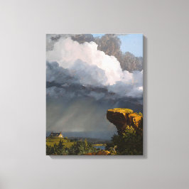 LIENZO IGLESIA DE EDWIN FREDERIC - UNA TORMENTA APROBADA 