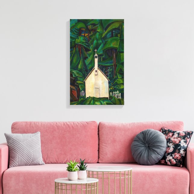 Lienzo Iglesia de la India | Emily Carr | (Insitu (Sala de estar))