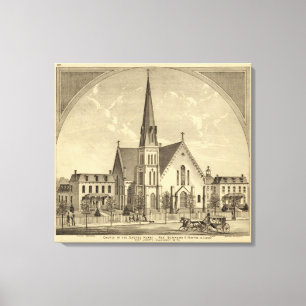 Lienzo Iglesia de la libertad del este del corazón