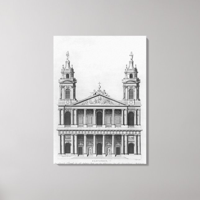 Lienzo Iglesia de Saint-Sulpice (Anverso)