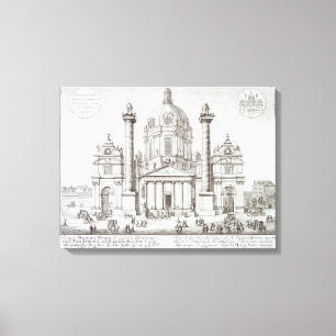 Lienzo Iglesia de San Carlos Borromeo (1538-84), Viena,