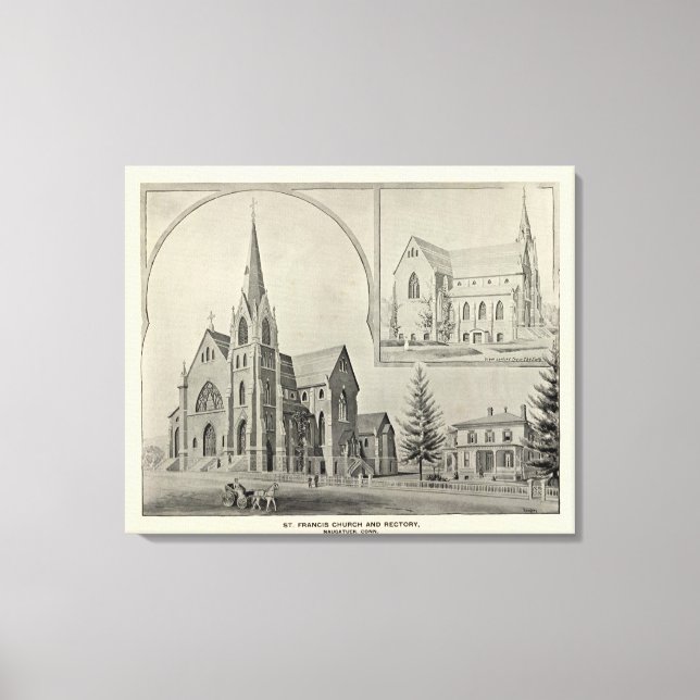 Lienzo Iglesia de San Francisco, Naugatuck (Anverso)