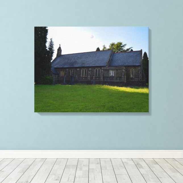 Lienzo Iglesia de San Juan Bautista, Rogerstone (Insitu (piso de madera))