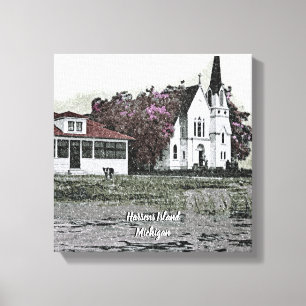 Lienzo Iglesia de San Marcos de la Isla de Harsens Michig