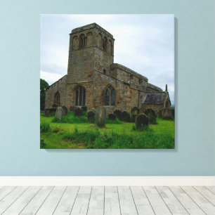 Lienzo Iglesia de Santa María, Leake Yorkshire del Norte