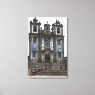 Lienzo Iglesia de Santo Ildenfonso con paneles de mosaico