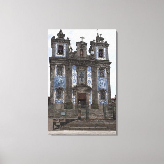 Lienzo Iglesia de Santo Ildenfonso con paneles de mosaico (Anverso)