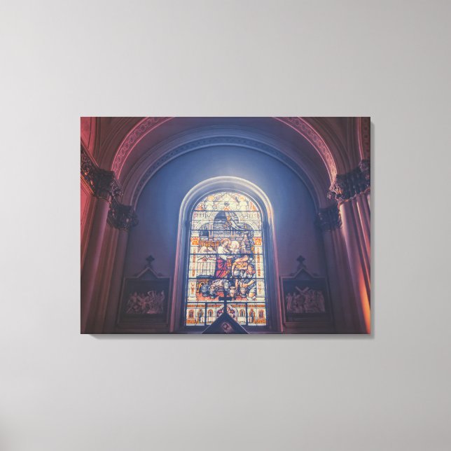 Lienzo Iglesia de Vidrieras (Anverso)