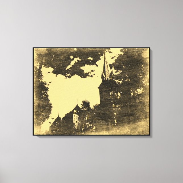 Lienzo Iglesia del Duc Ba - Vintage Wraped (Anverso)
