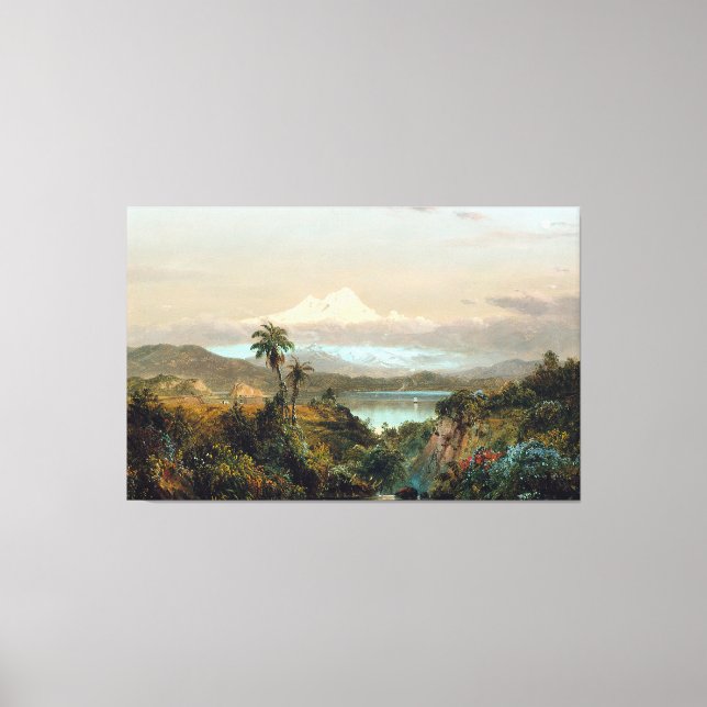 Lienzo IGLESIA EDWIN FREDERIC - Cayambe - 1858 - Luminism (Anverso)