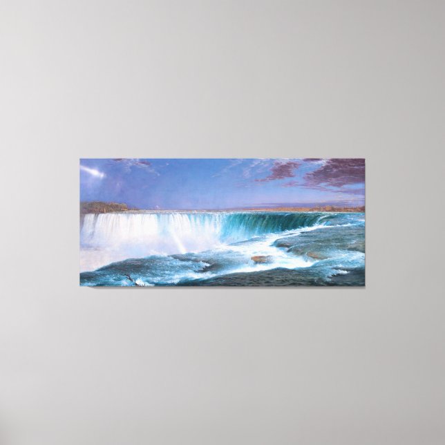 Lienzo IGLESIA EDWIN FREDERIC - NIAGARA - 1857 - Luminism (Anverso)